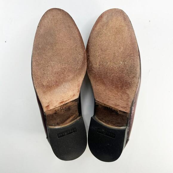 Johnston & Murphy Leather Tassel Slip-on Loafer Dress Shoes Brown Men 9.5 main image 6